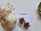 Small Glossy frangipani hairclip(Set of 2)