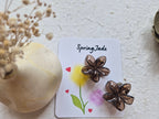 Small Glossy frangipani hairclip(Set of 2)