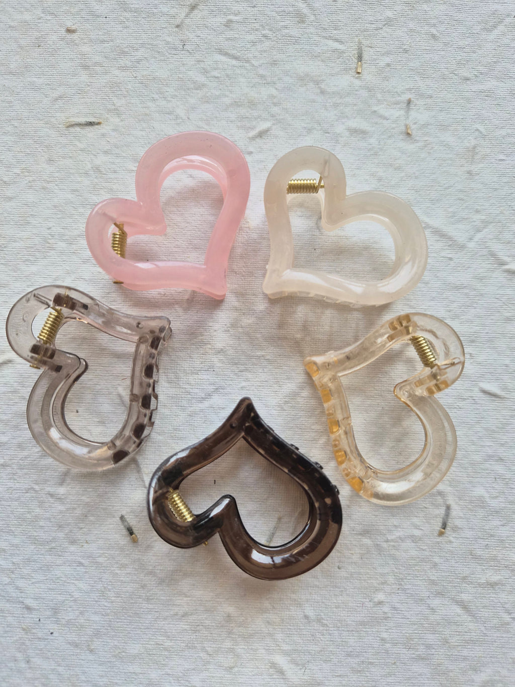 Happy hearts hairclip(Set of 2)