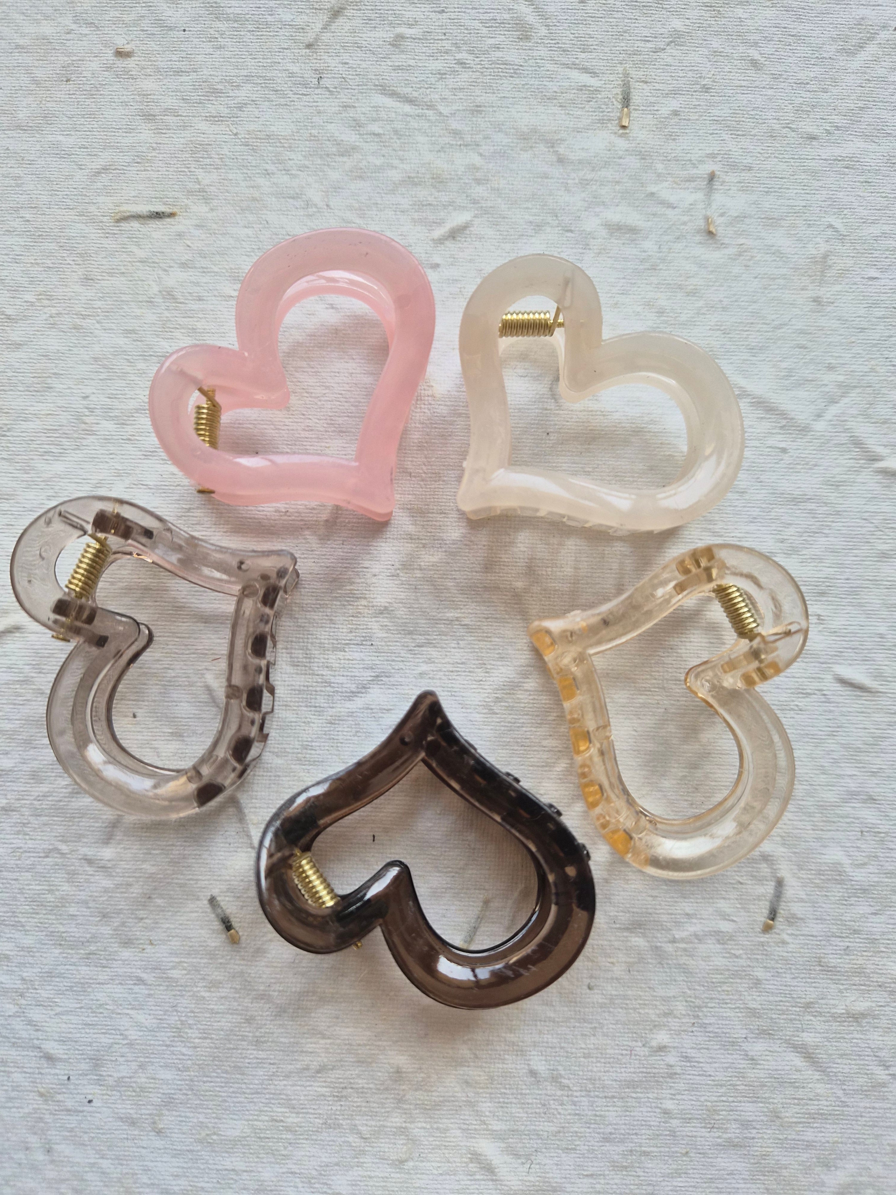 Happy hearts hairclip(Set of 2)