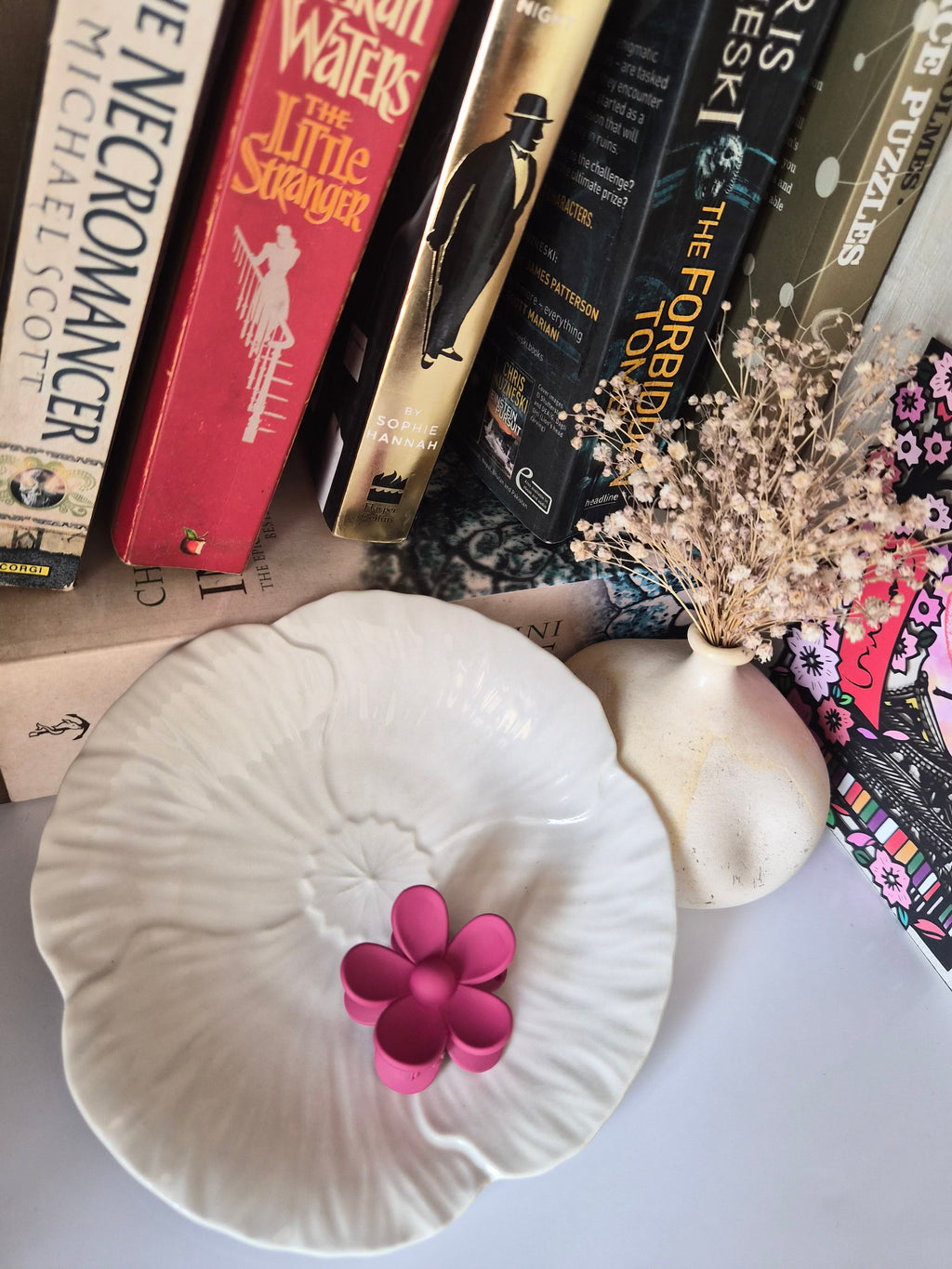Small flower matte hairclip-Set of 2