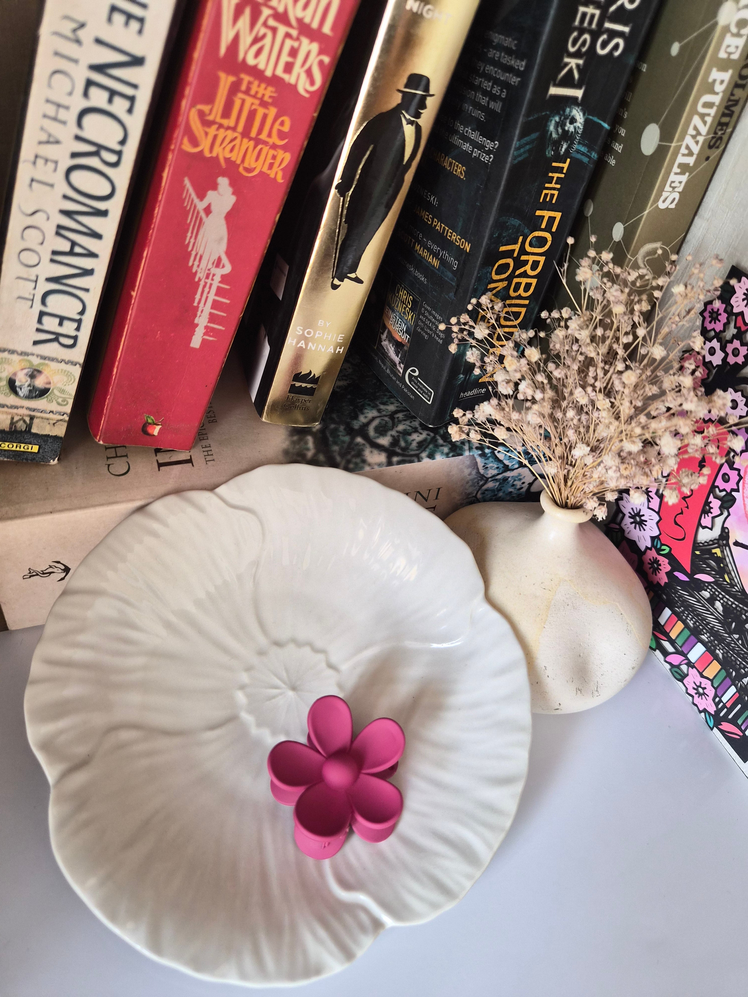Small flower matte hairclip-Set of 2